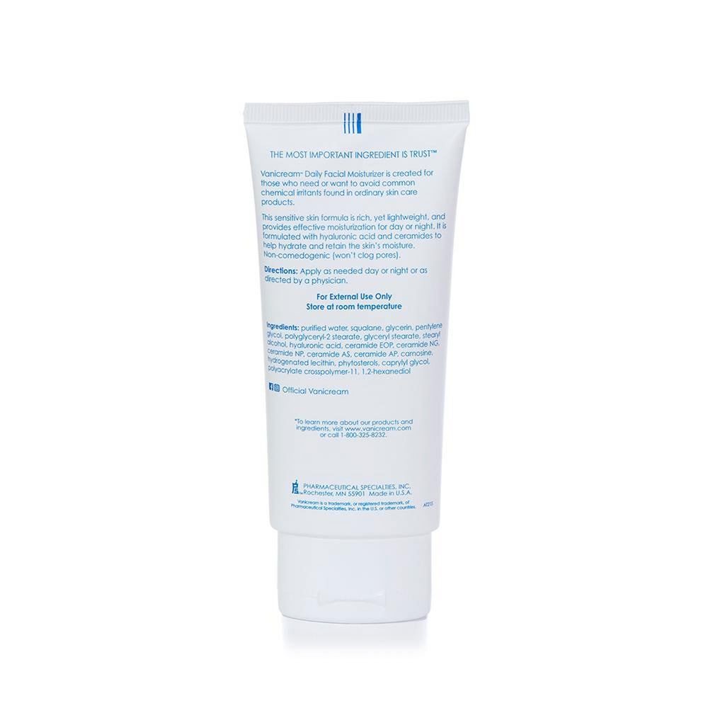 ๐บ๐ธ Vanicream 89ml Daily Facial Moisturizer With Hyaluronic Acid For Sensitive Skin