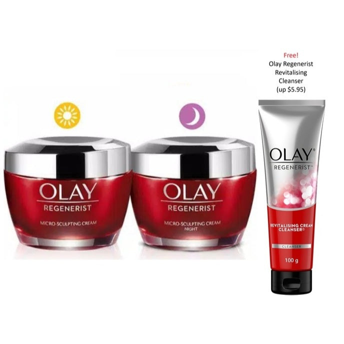 πβ¨οΈ Olay 50g Niacinamida Regenerist Micro-Sculpting Day/Night Cream/Serum/Cleanser Amino-Peptide