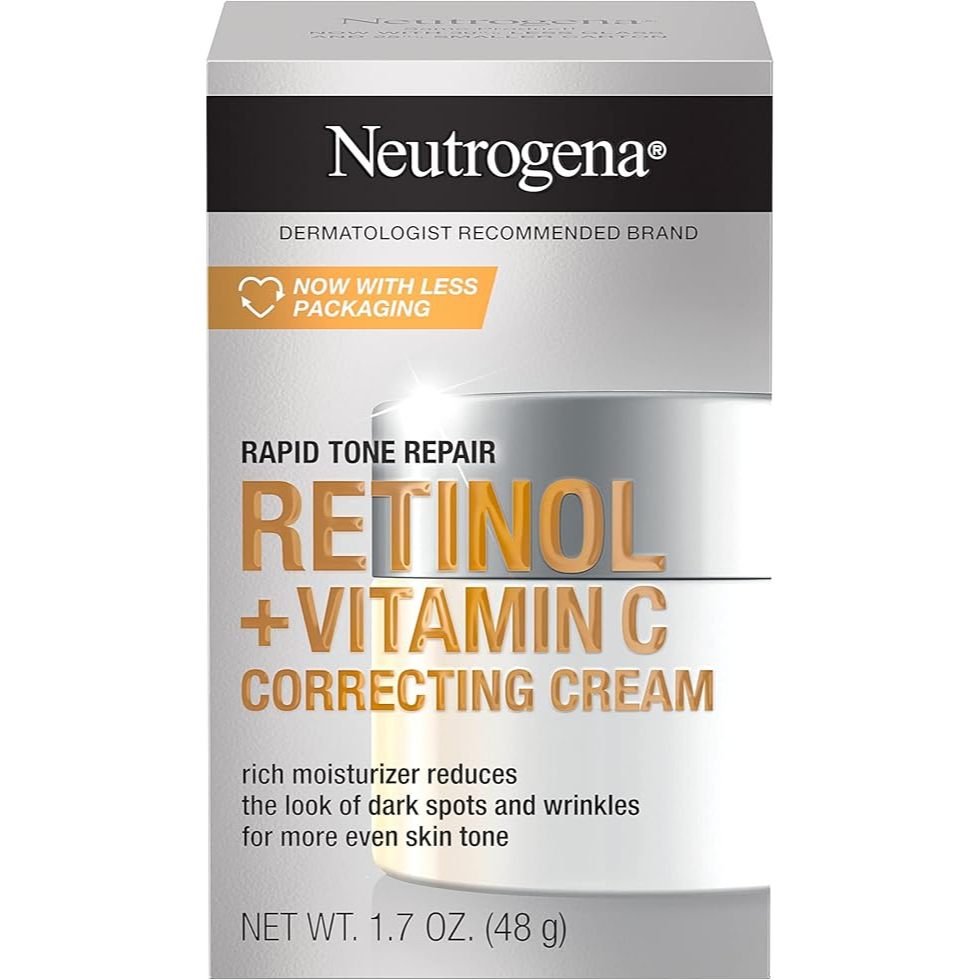🇺🇸 Neutrogena Dark Spot Corrector 29ml Serum/48g Cream w Retinol + Vitamin C Rapid Tone Repair