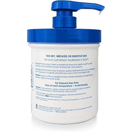 ๐บ๐ธ Vanicream 453g Moisturizing Cream with Pump for Dry and Sensitive Skin