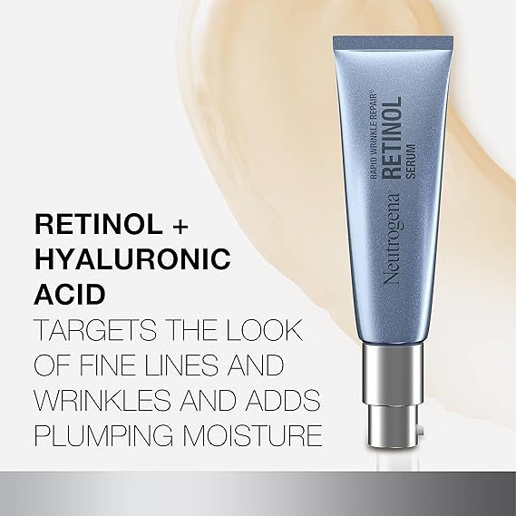 🇺🇸 Neutrogena 29ml Retinol Serum Rapid Wrinkle Repair w/ Hyaluronic Acid & Glycerin