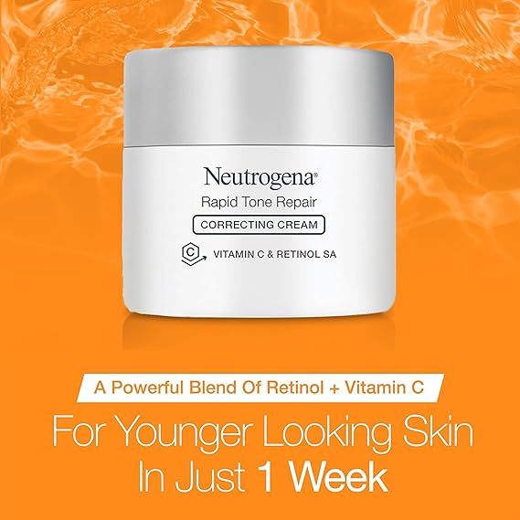 🇺🇸 Neutrogena Dark Spot Corrector 29ml Serum/48g Cream w Retinol + Vitamin C Rapid Tone Repair
