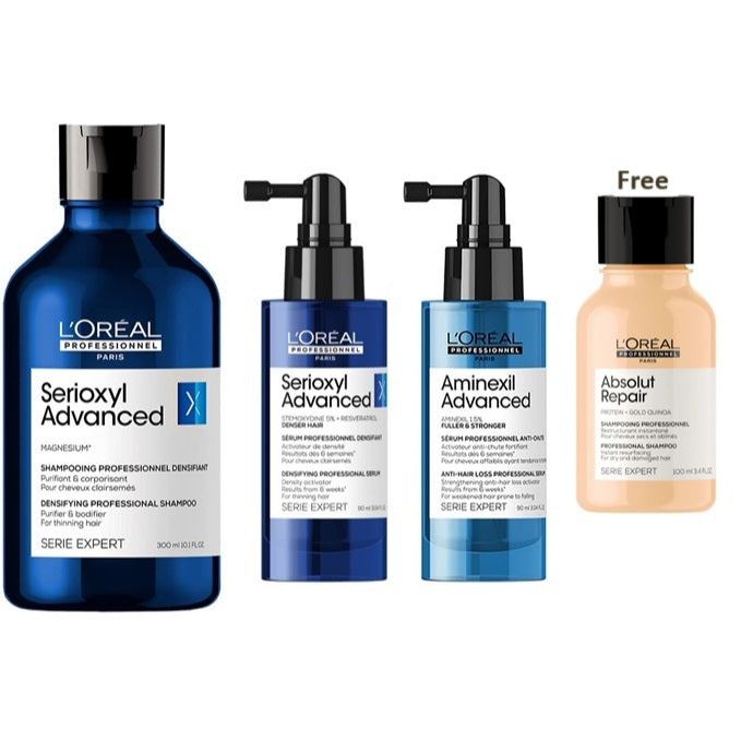 L'Oréal Professionnel Serioxyl Aminexil Serum Shampoo Advanced Haircare Collection