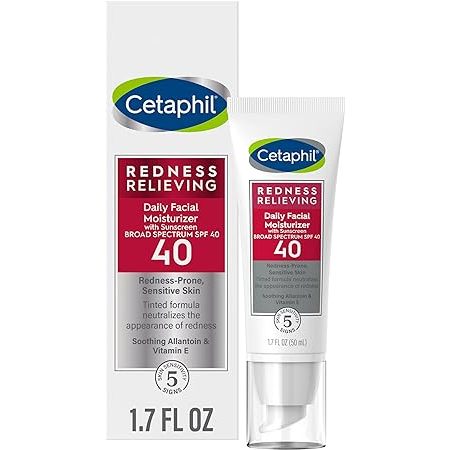 ๐บ๐ธ CETAPHIL Redness Relieving Facial Moisturizer Day SPF 40 50ml/Night Cream/Face Wash 237ml