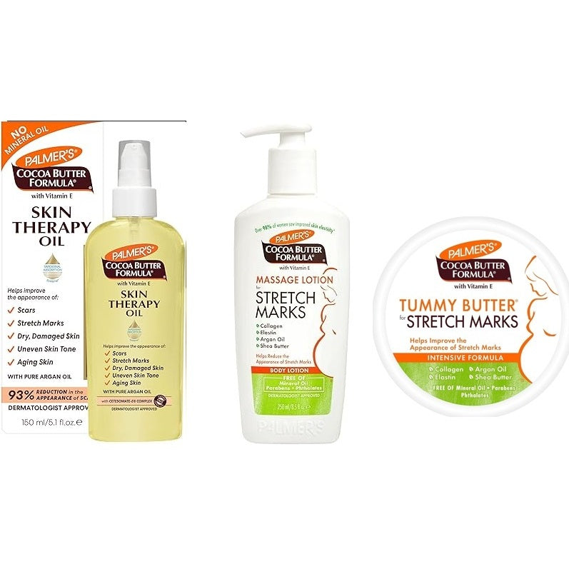 ๐บ๐ธ Palmer's 250ml Massage Lotion for Stretch Marks and Pregnancy Firming Skin, Bust, Tummy