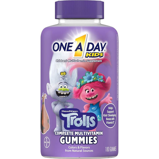 🇺🇸 ONE A DAY Kids Multivitamin 180 Gummies Trolls