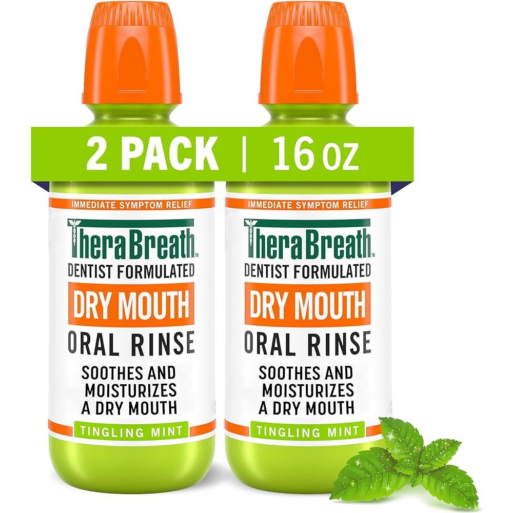 🇺🇸 TheraBreath 473ml Mouthwash Oral Rinse Icy/Mild/Fresh/Sparkle/Tingling/Chamomile Mint
