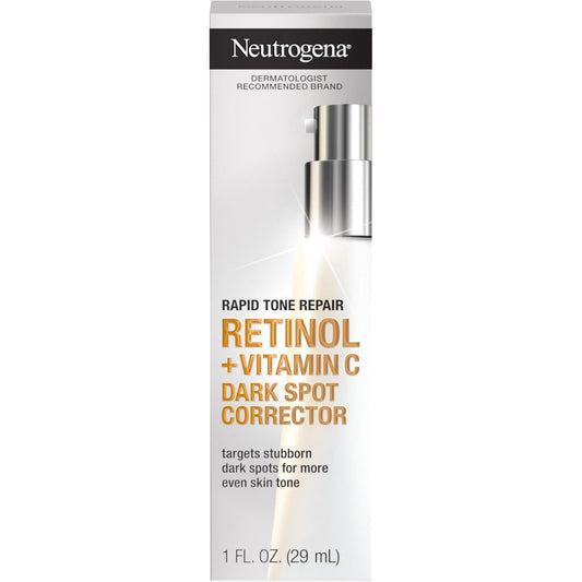 🇺🇸  Neutrogena Dark Spot Corrector 29ml Serum/48g Cream w Retinol + Vitamin C Rapid Tone Repair