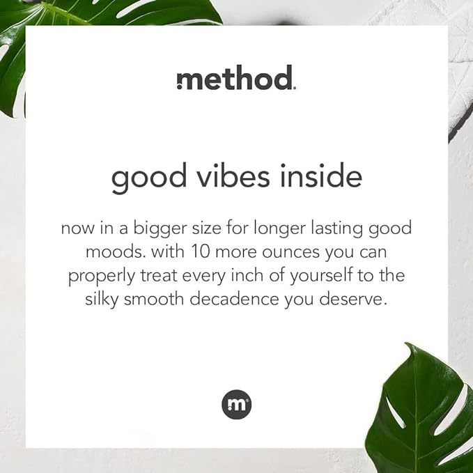 🇺🇸 Method 828ml Body Wash w/Pump Men Sea Surf/Pure Peace Large