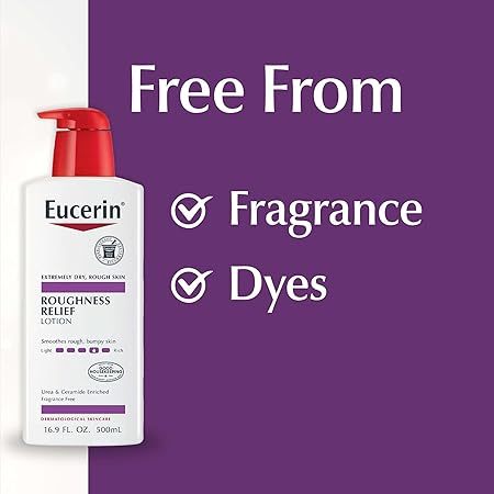 Eucerin 500ml Roughness Relief Lotion - Full Body Lotion for Extremely Dry, Rough Skin