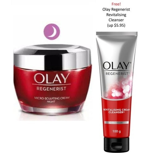 📌✨️ Olay 50g Niacinamida Regenerist Micro-Sculpting Day/Night Cream/Serum/Cleanser Amino-Peptide
