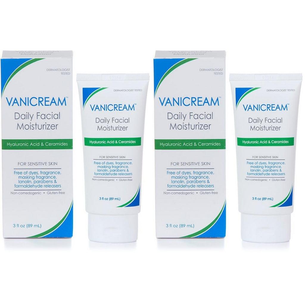 🇺🇸 Vanicream 89ml Daily Facial Moisturizer With Hyaluronic Acid For Sensitive Skin