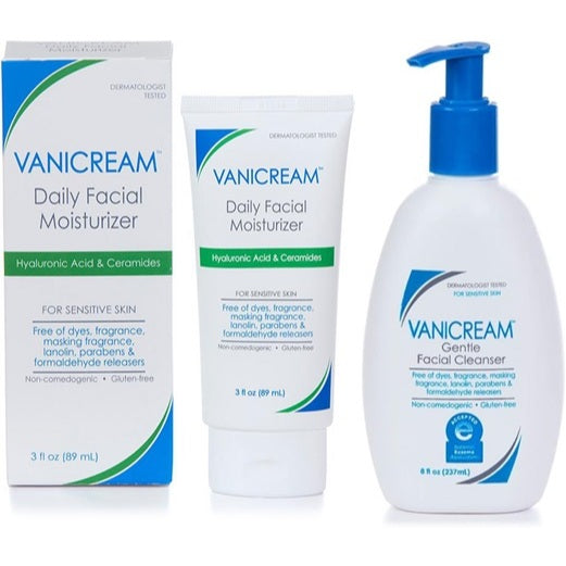 🇺🇸 Vanicream 89ml Daily Facial Moisturizer With Hyaluronic Acid For Sensitive Skin