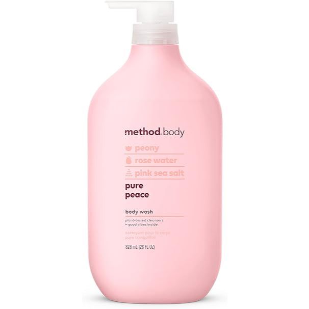 🇺🇸 Method 828ml Body Wash w/Pump Men Sea Surf/Pure Peace Large