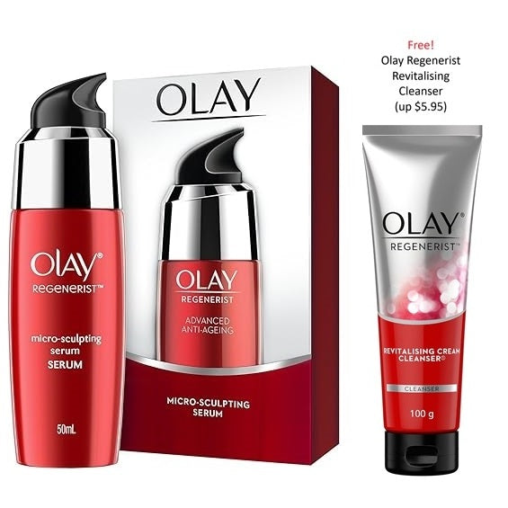 📌✨️ Olay 50g Niacinamida Regenerist Micro-Sculpting Day/Night Cream/Serum/Cleanser Amino-Peptide