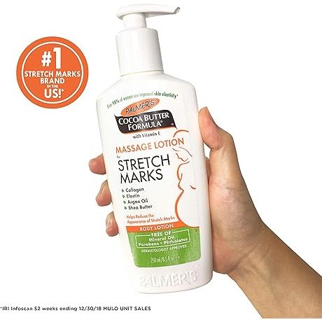 🇺🇸 Palmer's 250ml Massage Lotion for Stretch Marks and Pregnancy Firming Skin, Bust, Tummy