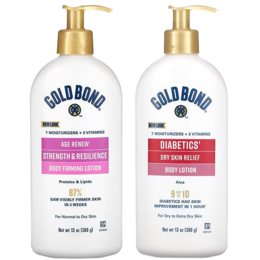 🇺🇸 Gold Bond 368g Diabetic/Firming/Retinol Lotion Dry Skin Relief Aging Body Lotion