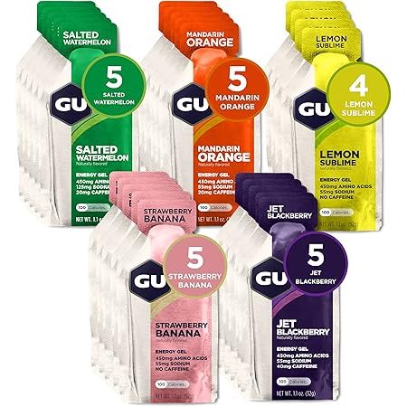 📌🔥GU Energy Gel 24 pack Assorted Flavors Box Fruity Indulgence Original