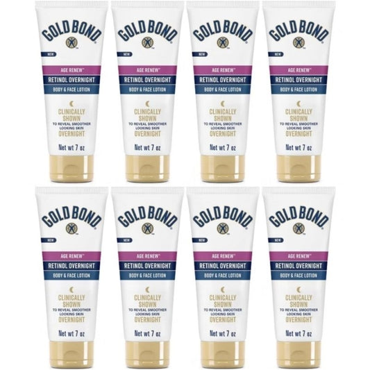 📌✨ 4x/8x Gold Bond 198ml Retinol Lotion Body & Face Peptide Overnight Age Renew