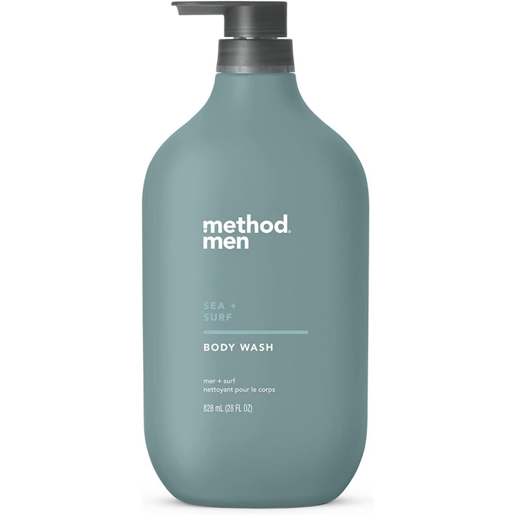 🇺🇸 Method 828ml Body Wash w/Pump Men Sea Surf/Pure Peace Large