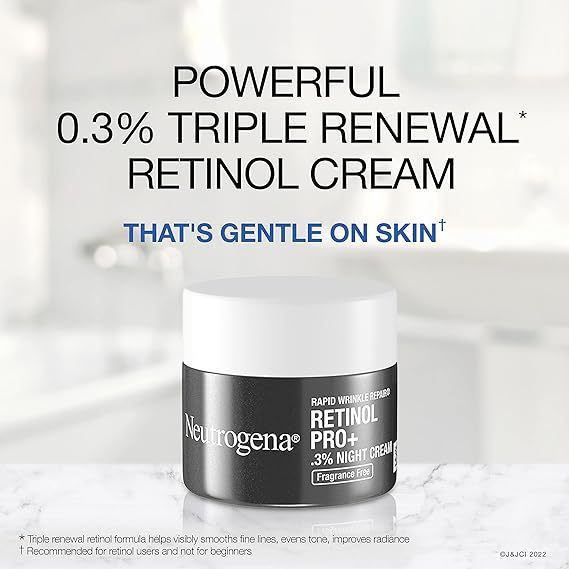 🇺🇸 Neutrogena 48g Retinol Pro+ Night Cream Rapid Wrinkle Repair Facial Moisturizer