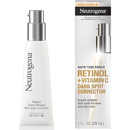 🇺🇸  Neutrogena Dark Spot Corrector 29ml Serum/48g Cream w Retinol + Vitamin C Rapid Tone Repair