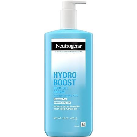 🇺🇸 Hydro Boost 453g Fragrance-Free Body Gel Hydrating Neutrogena Cream with Hyaluronic for Sensitive