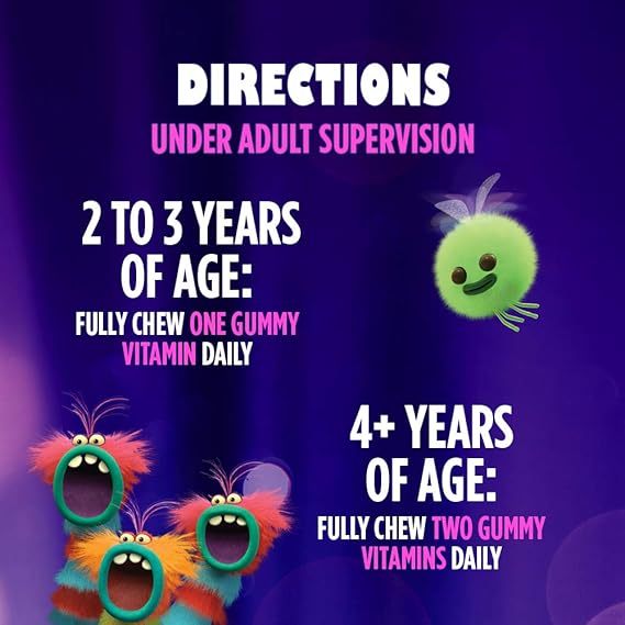 🇺🇸 ONE A DAY Kids Multivitamin 180 Gummies Trolls