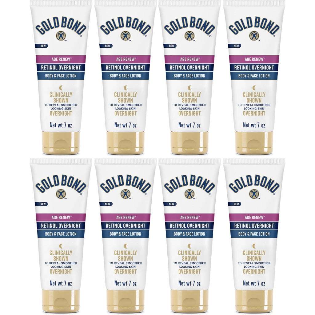 📌✨ 4x/8x Gold Bond 198ml Retinol Lotion Body & Face Peptide Overnight Age Renew