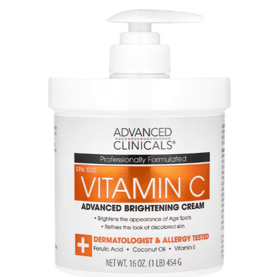 🇺🇸 Advanced Clinicals 454g Retinol Face Body Firming Cream Fragrance-Free