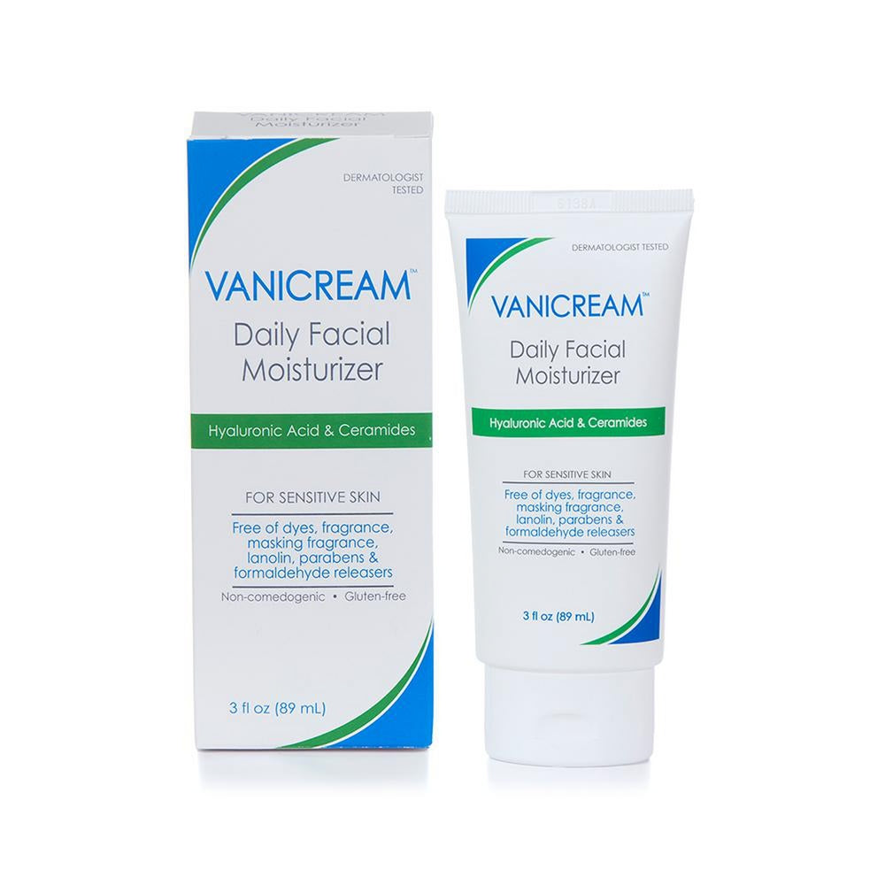 🇺🇸 Vanicream 89ml Daily Facial Moisturizer With Hyaluronic Acid For Sensitive Skin