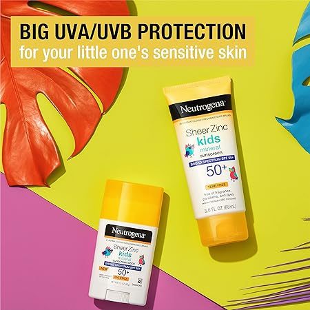 🇺🇸 Neutrogena Kids 88ml SPF50+ Mineral Sunscreen Lotion Sheer Zinc Oxide SPF 50+