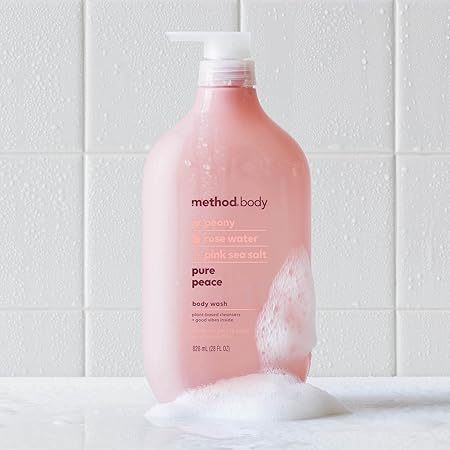 🇺🇸 Method 828ml Body Wash w/Pump Men Sea Surf/Pure Peace Large