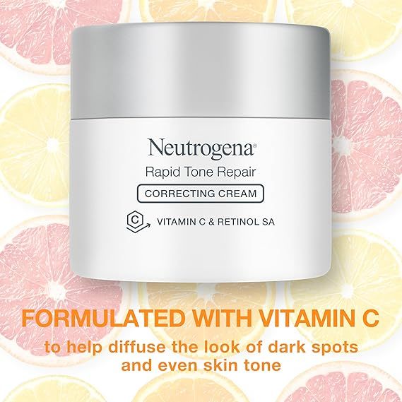 🇺🇸  Neutrogena Dark Spot Corrector 29ml Serum/48g Cream w Retinol + Vitamin C Rapid Tone Repair