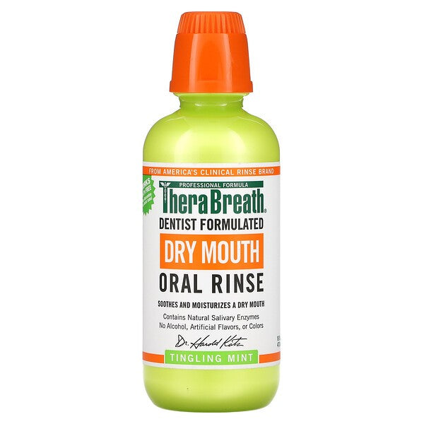 🇺🇸 TheraBreath 473ml Mouthwash Oral Rinse Icy/Mild/Fresh/Sparkle/Tingling/Chamomile Mint