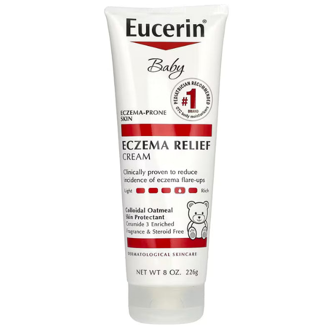 🇺🇸 Eucerin 396g/226g Eczema Relief Cream Body Wash Lotion Skin Moisturizer Baby Adult