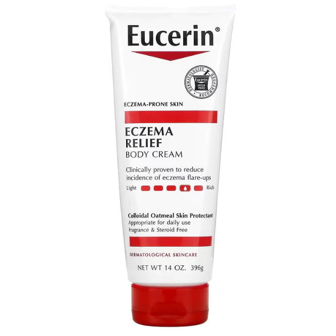 🇺🇸 Eucerin 396g/226g Eczema Relief Cream Body Wash Lotion Skin Moisturizer Baby Adult